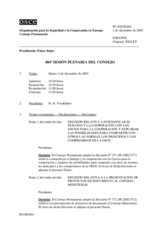 Journal of the 484th Plenary Meeting of the Permanent Council/Corrected reissue (es)