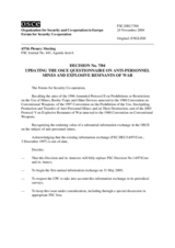 Forum for Security Co-operation Decision No. 7/04