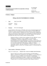 Journal of the 595th Plenary Meeting of the Permanent Council (fr)