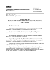 Permanent Council Decision No. 443