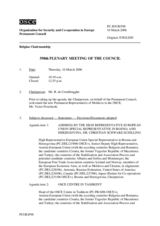 Journal of the 598th Plenary Meeting of the Permanent Council