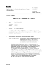 Journal of the 598th Plenary Meeting of the Permanent Council (fr)