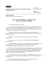 Permanent Council Declaration No. 1/06 (es)