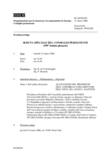 Journal of the 599th Special Plenary Meeting of the Permanent Council (it)