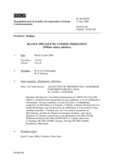Journal of the 599th Special Plenary Meeting of the Permanent Council (fr)