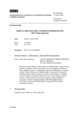 Journal of the 601st Special Plenary Meeting of the Permanent Council (it)