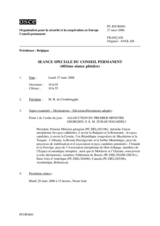 Journal of the 601st Special Plenary Meeting of the Permanent Council (fr)