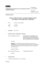 Journal of the 365th Special Plenary Meeting of the Permanent Council (it)