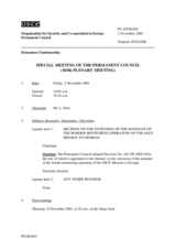 Journal of the 365th Special Plenary Meeting of the Permanent Council