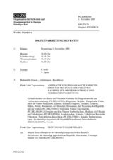 Journal of the 364th Plenary Meeting of the Permanent Council (de)