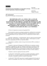 Forum for Security Co-operation Decision, subject to a silence procedure expiring on Friday, 31 March 2006, at 5 p.m. (es)