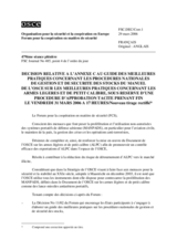 Forum for Security Co-operation Decision, subject to a silence procedure expiring on Friday, 31 March 2006, at 5 p.m. (fr)