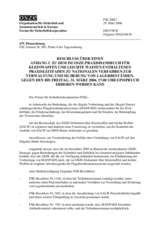 Forum for Security Co-operation Decision, subject to a silence procedure expiring on Friday, 31 March 2006, at 5 p.m. (de)