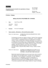 Journal of the 603rd Plenary Meeting of the Permanent Council (fr)