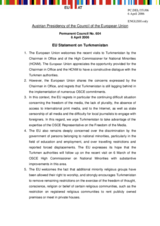 Statement by the Delegation of Austria/EU Presidency on the situation in Turkmenistan