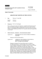 Journal of the 605th Plenary Meeting of the Permanent Council