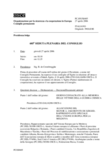 Journal of the 605th Plenary Meeting of the Permanent Council (it)