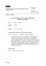 Journal of the 606th Special Plenary Meeting of the Permanent Council (fr)