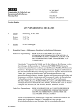 Journal of the 607th Plenary Meeting of the Permanent Council (de)