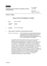 Journal of the 607th Plenary Meeting of the Permanent Council (fr)