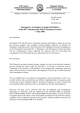 Statement by the delegations of Azerbaijan, Georgia and Moldova in response to Volodymyr Kholosha, Ukrainian Deputy Minister for Emergency Situations and the Protection of the Population from the Consequences of the Chernobyl Catastrophe