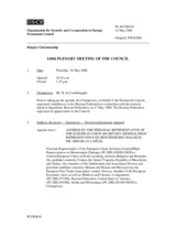 Journal of the 610th Plenary Meeting of the Permanent Council