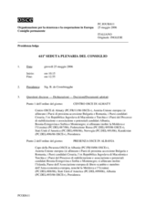 Journal of the 611th Plenary Meeting of the Permanent Council (it)