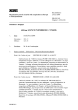 Journal of the 611th Plenary Meeting of the Permanent Council (fr)