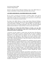 Interview with the Head of the OSCE Mission to Croatia