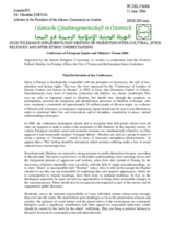 Final Declaration of the Conference of European Imams and Ministers Vienna 2006, Islamic Religious Community in Austria