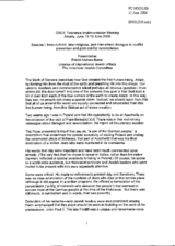 Presentation by Rabbi Andrew Baker, The American Jewish Committee, session I