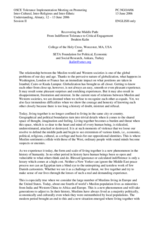 Keynote speech by Ibrahim Kalin, the College of the Holy Cross (USA), and SETA Foundation for Political, Economic and Social Research (Turkey), session II