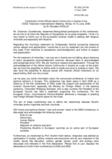 Contribution of the Official Islamic Community in Austria, session II