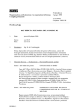 Journal of the 612th Plenary Meeting of the Permanent Council (de)