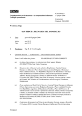 Journal of the 613th Plenary Meeting of the Permanent Council (it)