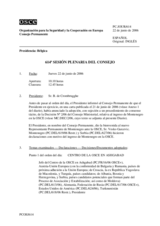 Journal of the 614th Plenary Meeting of the Permanent Council (es)