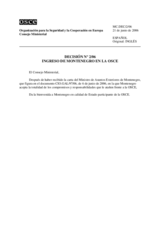 Ministerial Council Decision No. 2/06 (es)