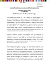 Statement by the Austrian Presidency of the Council of the European Union