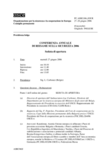 Journal of the 2006 Annual Security Review Conference (it)