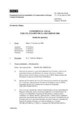 Journal of the 2006 Annual Security Review Conference (es)