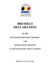 Brussels Declaration of the OSCE Parliamentary Assembly