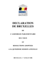 Brussels Declaration of the OSCE Parliamentary Assembly (fr)