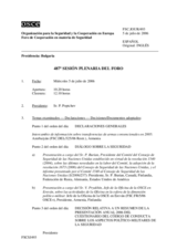 Journal of the 487th Plenary Meeting of the Forum for Security Co-operation (es)