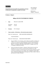 Journal of the 488th Plenary Meeting of the Forum for Security Co-operation (fr)