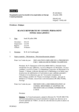 Journal of the 621st Reinforced Plenary Meeting of the Permanent Council (fr)