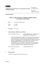 Journal of the 353rd Special Plenary Meeting of the Permanent Council (it)