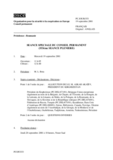 Journal of the 353rd Special Plenary Meeting of the Permanent Council (fr)