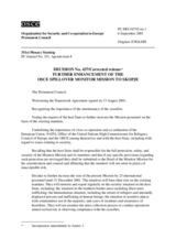 Permanent Council Decision No. 437/Corrected reissue