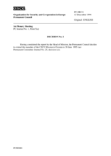 Permanent Council Decision No. 1