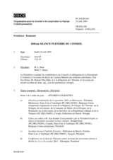 Journal of the 349th Plenary Meeting of the Permanent Council (fr)